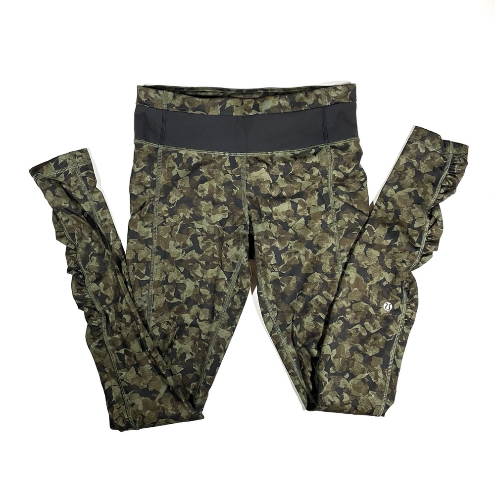 Lululemon Wunder Under Pant Full-On Luon Mystic Jungle Fatigue Green Black 4